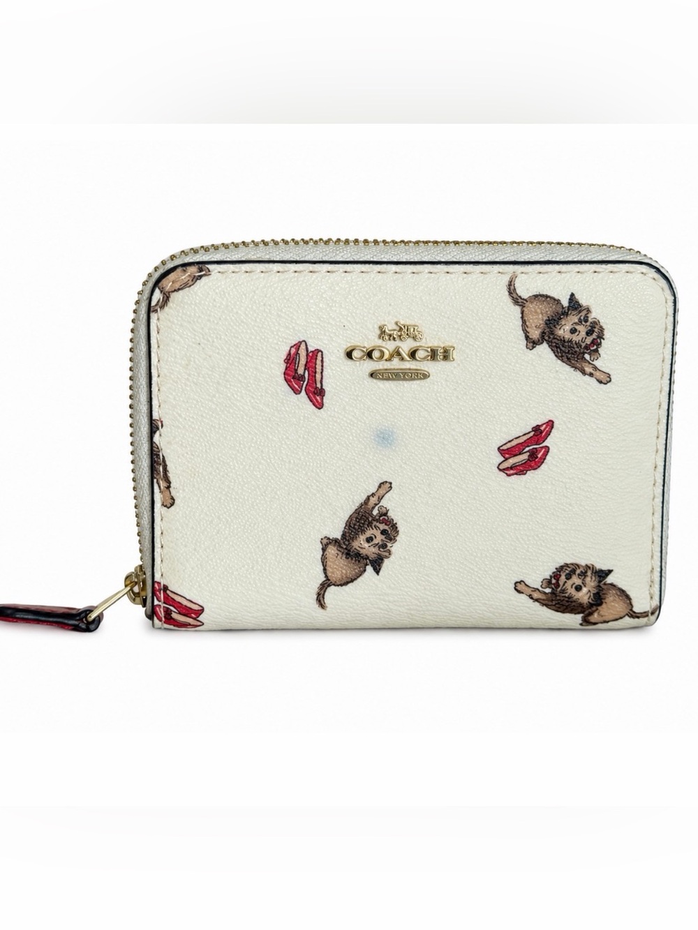 COACH x Wizard of Oz Toto Ruby Slippers Small Zip Wallet F39297 RARE 👠
